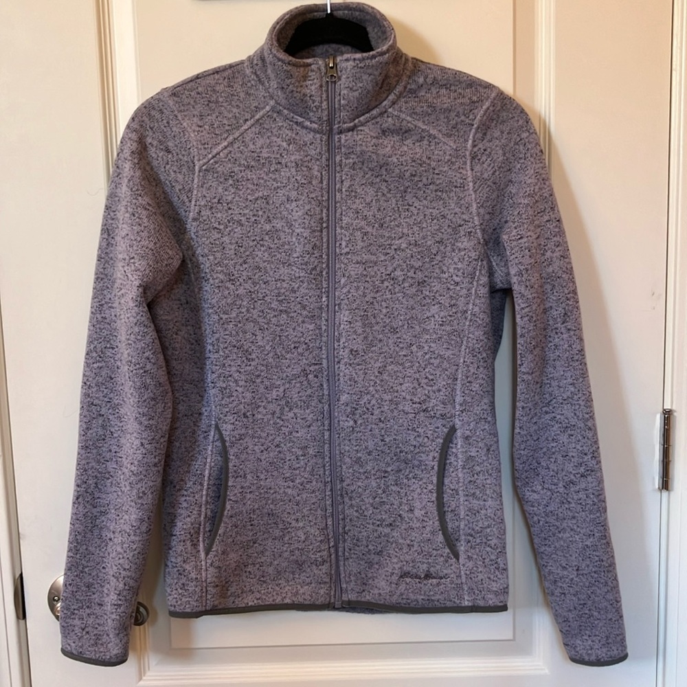 EUC. Eddie Bauer Gray and Purple Jacket. Size M.